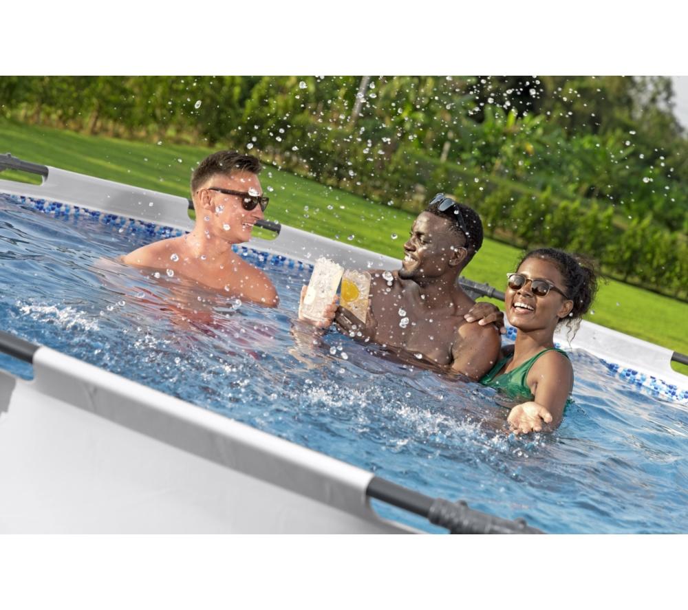 BESTWAY 12ft x 39.5" Steel Pro Max BW56418GB-21 Round Swimming Pool - Grey image number 6 of 14