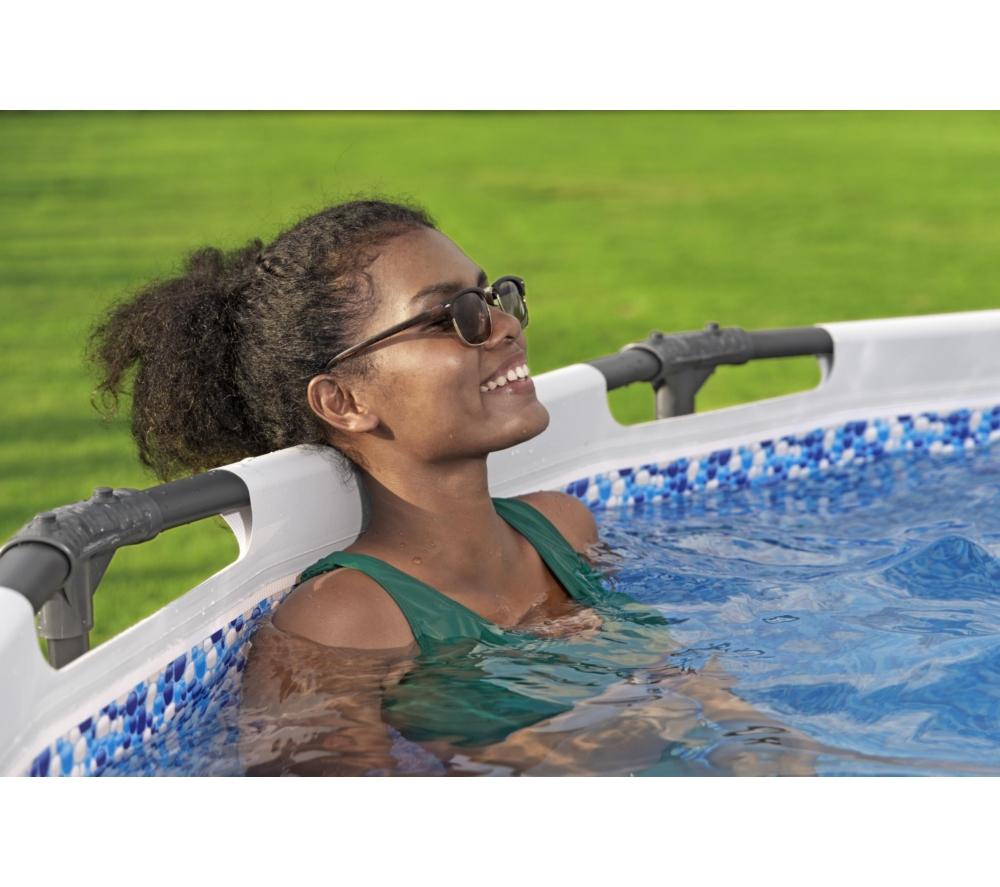 BESTWAY 12ft x 39.5" Steel Pro Max BW56418GB-21 Round Swimming Pool - Grey image number 7 of 14