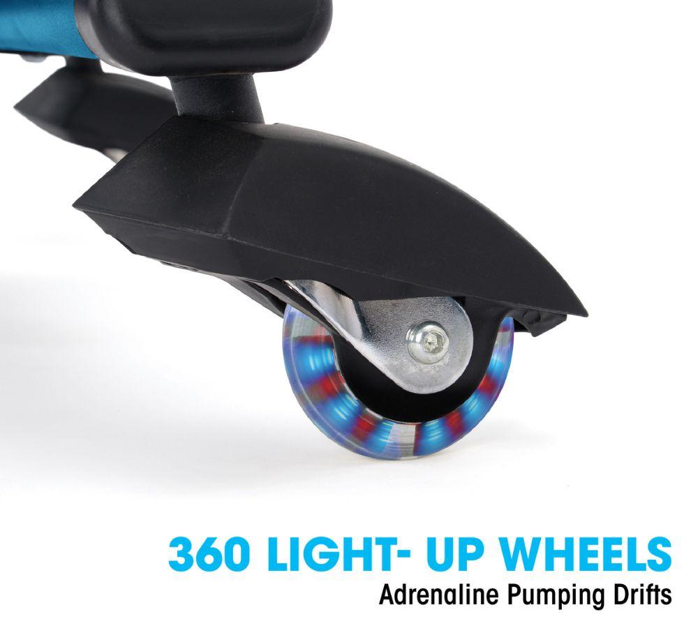 XOOTZ Cyclone Kids' Electric Drift Trike - Black & Blue image number 4 of 8