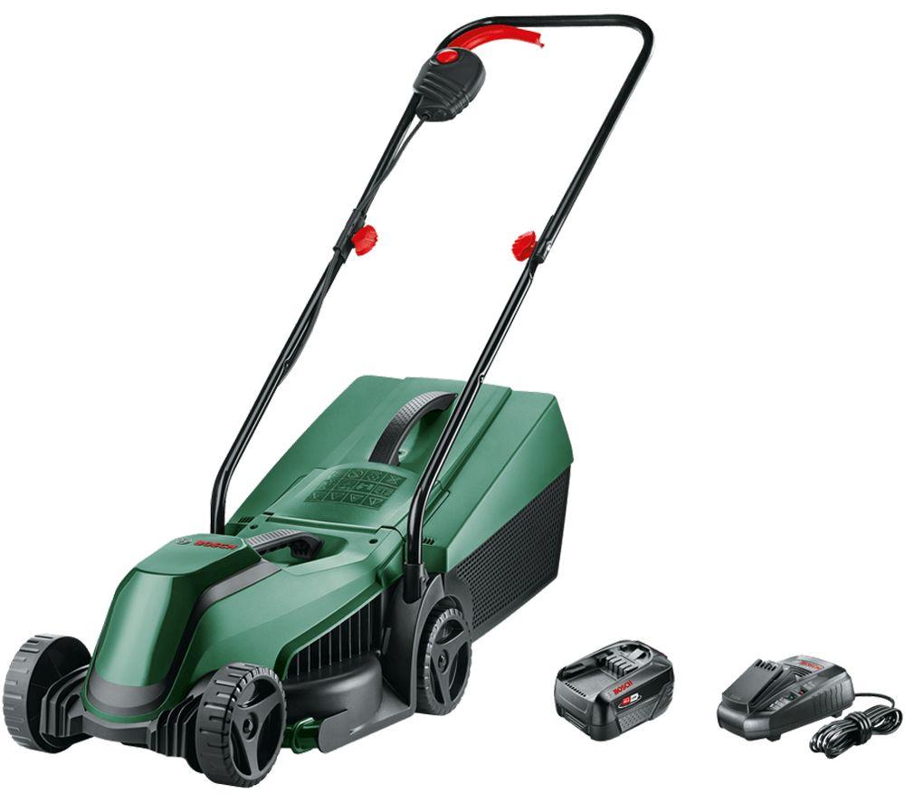 BOSCH Easy Mower 18V-32-200 Cordless Rotary Lawn Mower & EasyGrassCut 18V-26 Cordless Grass Trimmer with 1 Battery image number 4 of 8