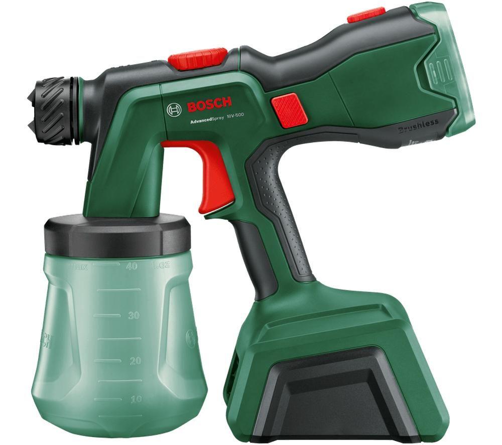 Buy BOSCH AdvancedSpray 18V 500 Cordless Paint Spray System Green Red Currys