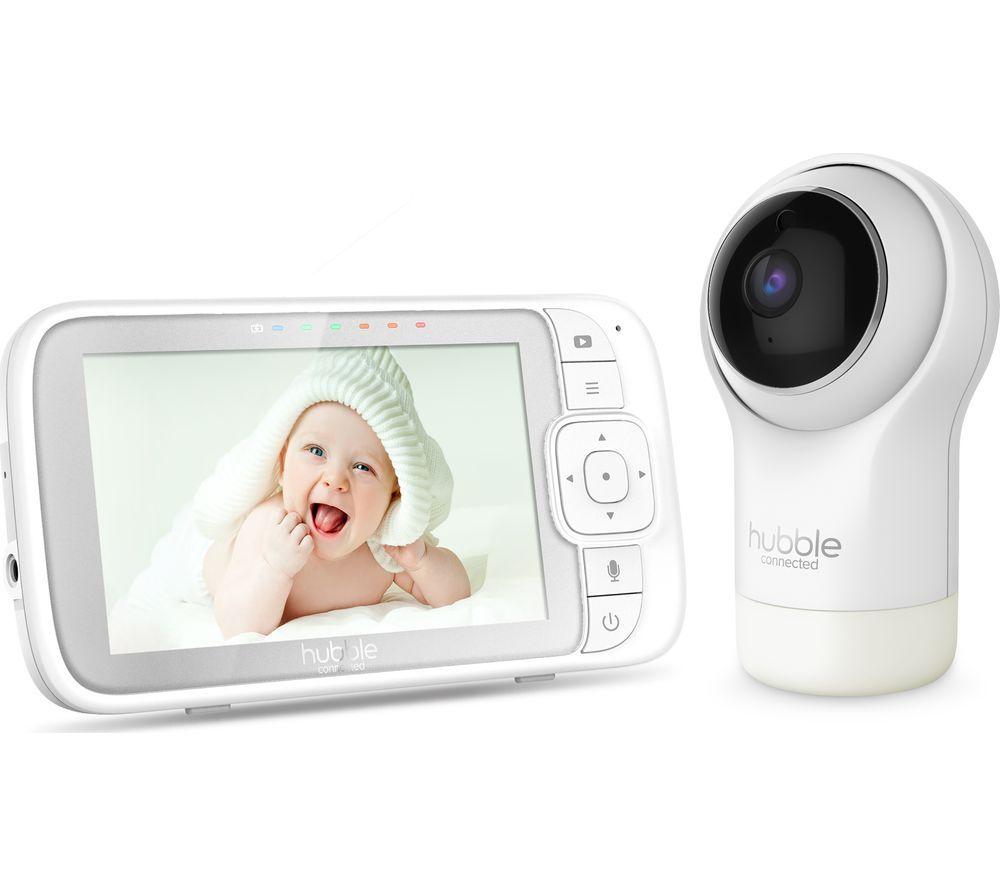 HUBBLE Nursery View Pro 5" Baby Monitor - White