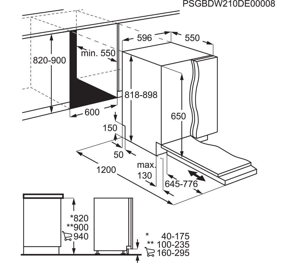 AEG 3000 Airdry FSK32610Z Full-size Fully Integrated Dishwasher image number 3 of 4