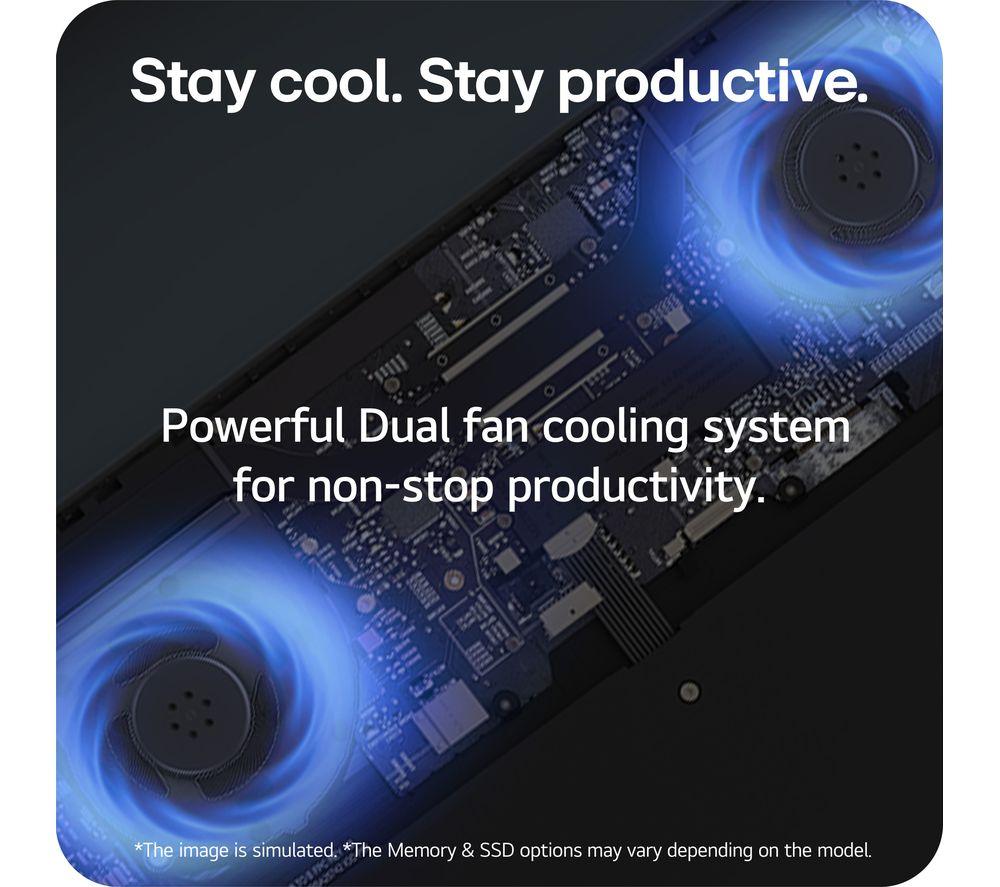 LG gram Pro 17 17Z90SP-G.AA78A1 17" Laptop - Intel® Core™ Ultra 7, 1 TB SSD, Black