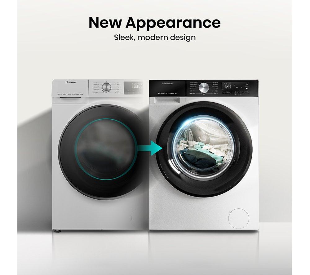 HISENSE 3S Series WF3S9043BW3 WiFi-enabled 9 kg 1400 Spin Washing Machine - White image number 10 of 14