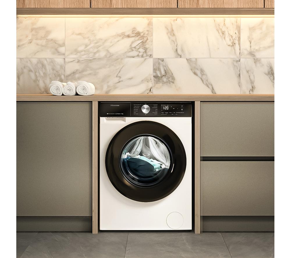 HISENSE 3S Series WF3S8043BW WiFi-enabled 8 kg 1400 Spin Washing Machine - White image number 14 of 14