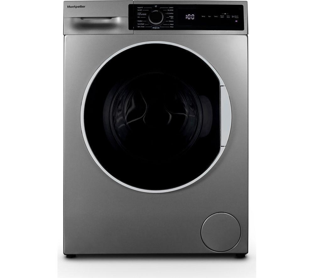 MONTPELLIER MWM814BLS 8 kg 1400 Spin Washing Machine - Silver, Silver/Grey