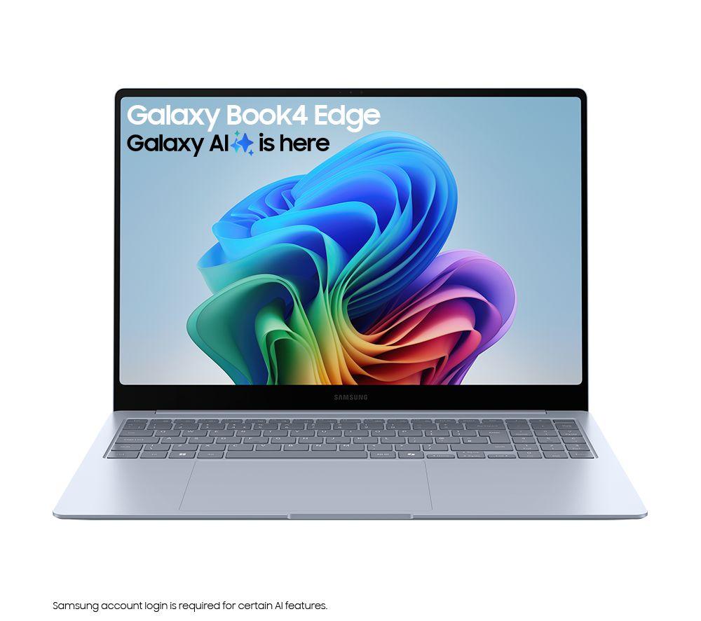 SAMSUNG Galaxy Book4 Edge 16" Laptop - Qualcomm Snapdragon X Elite, 1 TB SSD, Arctic Blue, Blue