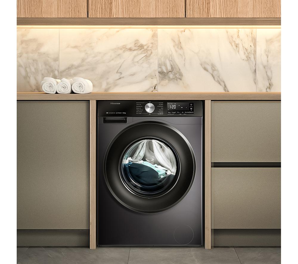 HISENSE 3S Series WD3S9043BB3 WiFi-enabled 9 kg Washer Dryer - Black image number 14 of 14