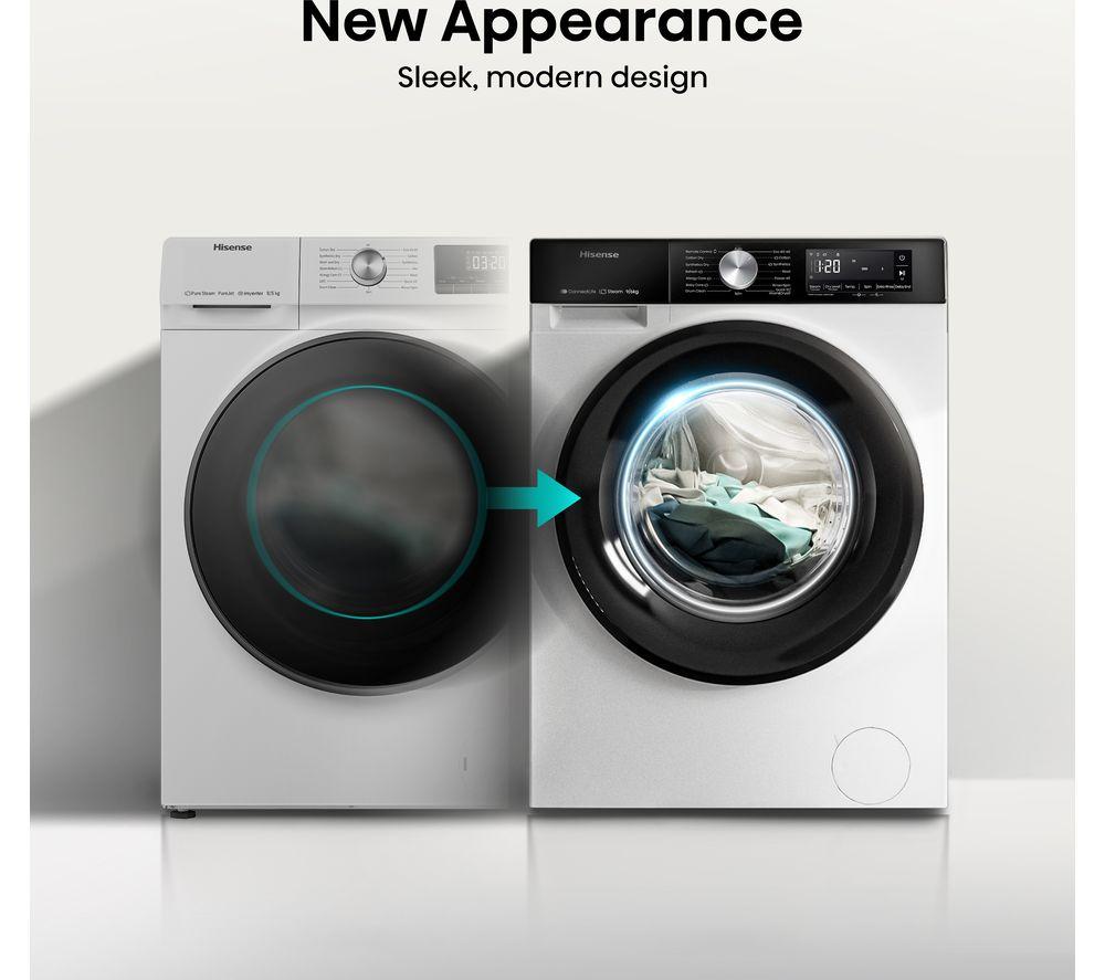 HISENSE 3S Series WD3S9043BW3 WiFi-enabled 9 kg Washer Dryer - White image number 10 of 14