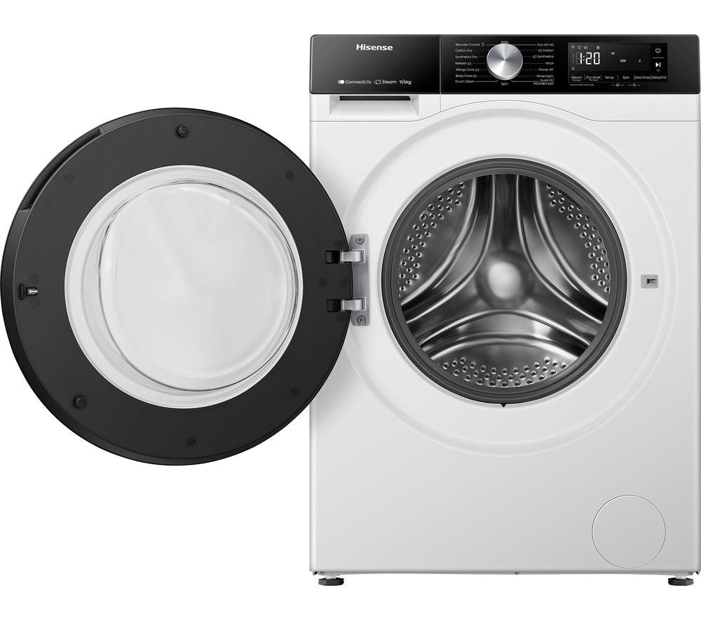 HISENSE 3S Series WD3S9043BW3 WiFi-enabled 9 kg Washer Dryer - White image number 12 of 14