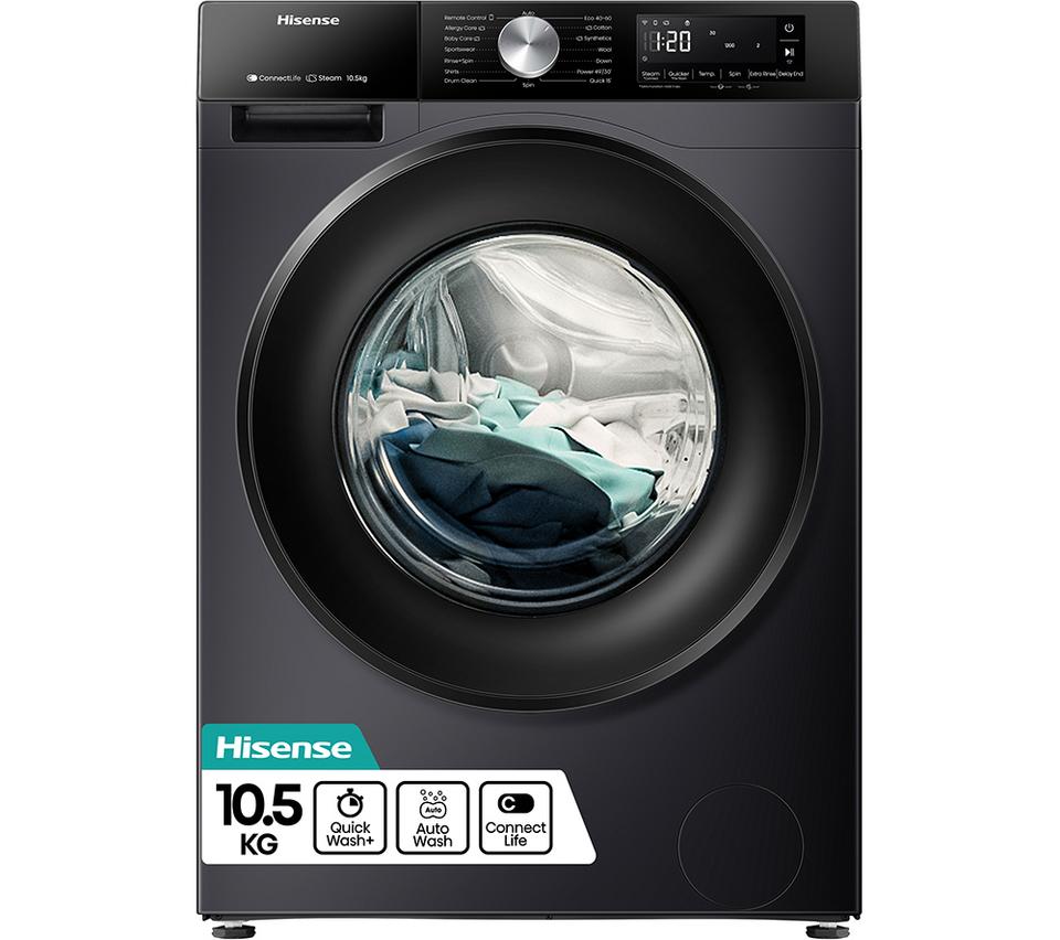 HISENSE 3S Series WF3S1043BB3 WiFi-enabled 10 kg 1400 Spin Washing Machine - Black