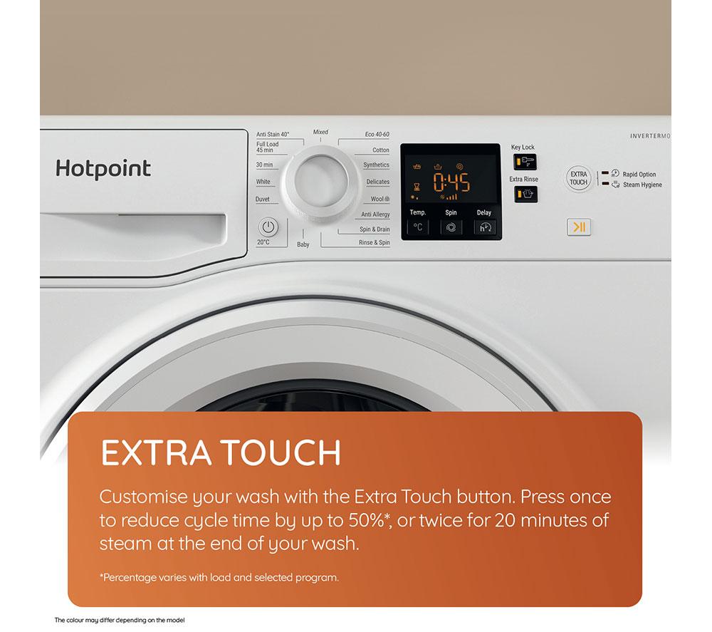 HOTPOINT Anti-Stain NSWM 1046 GG UK 10 kg 1400 Spin Washing Machine - Graphite image number 5 of 11