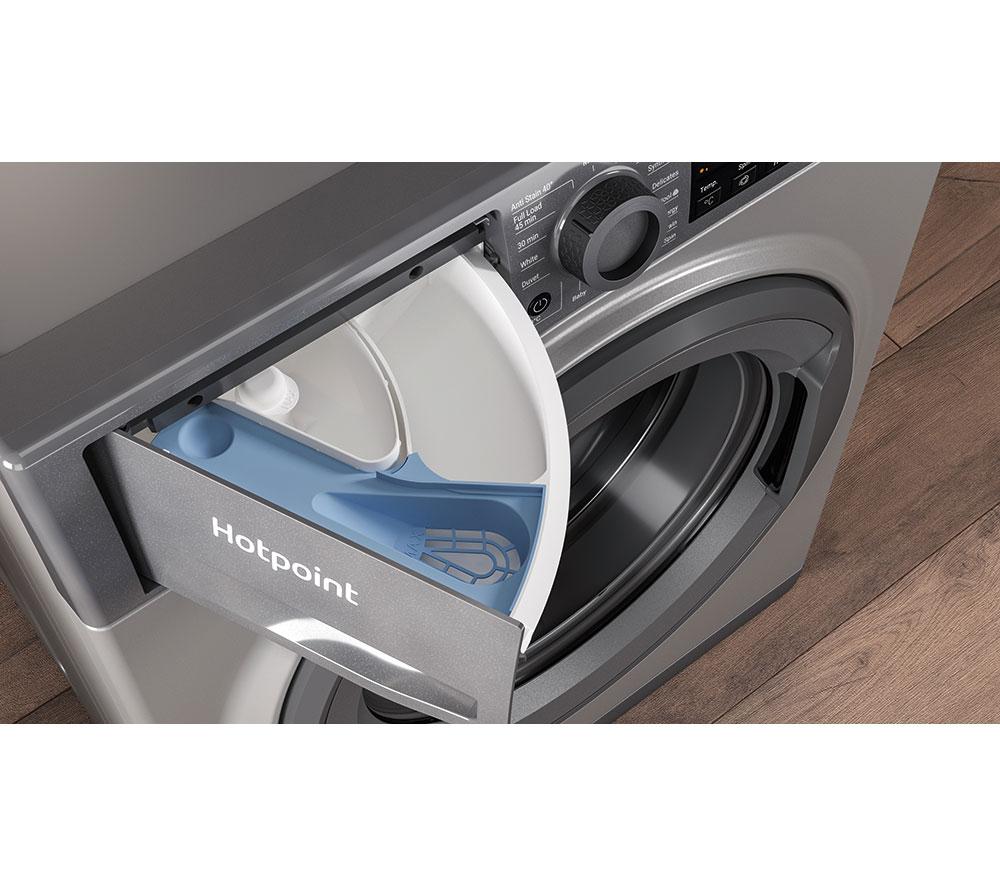 HOTPOINT Anti-Stain NSWM 1046 GG UK 10 kg 1400 Spin Washing Machine - Graphite image number 8 of 11