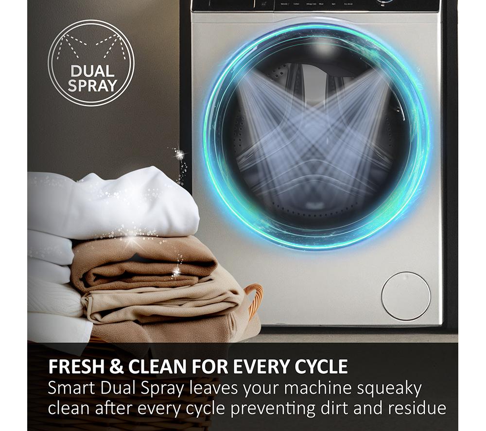 HAIER I Pro Series 5 HWD100B14959SNUK WiFi-enabled 10 kg Washer Dryer - Graphite image number 10 of 14