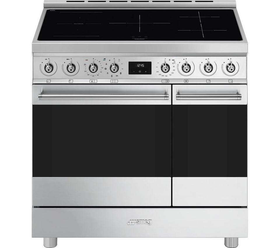 SMEG C92IPX2 90 cm Electric Induction Pyrolytic Range Cooker - Stainless Steel