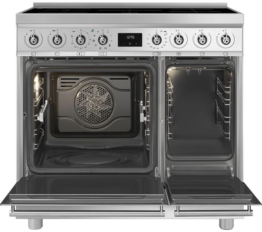 SMEG C92IPX2 90 cm Electric Induction Pyrolytic Range Cooker - Stainless Steel image number 2 of 8