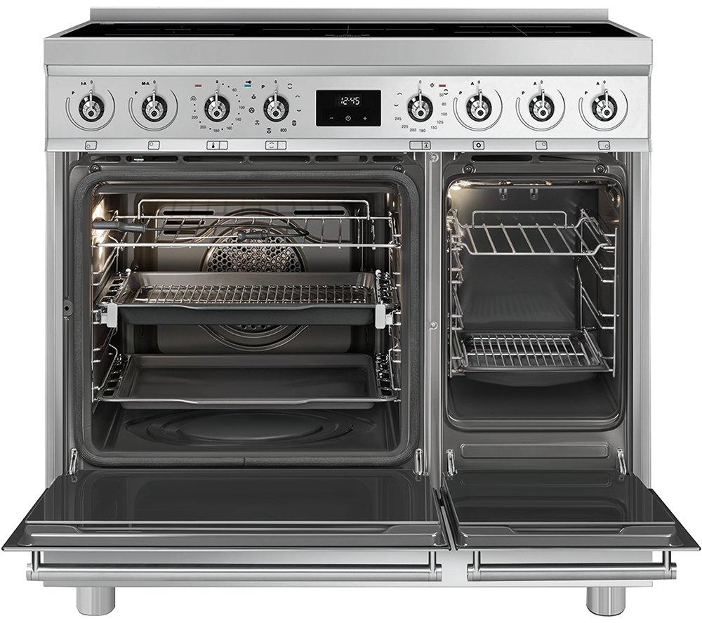 SMEG C92IPX2 90 cm Electric Induction Pyrolytic Range Cooker - Stainless Steel image number 4 of 8