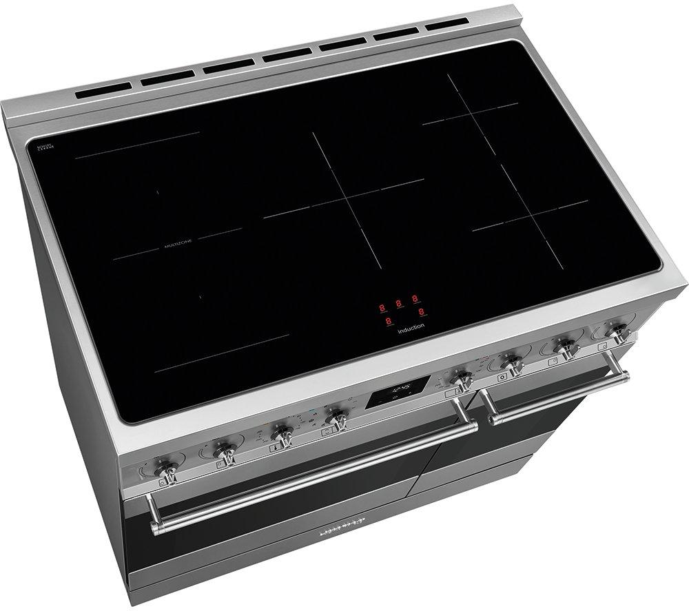 SMEG C92IPX2 90 cm Electric Induction Pyrolytic Range Cooker - Stainless Steel image number 7 of 8