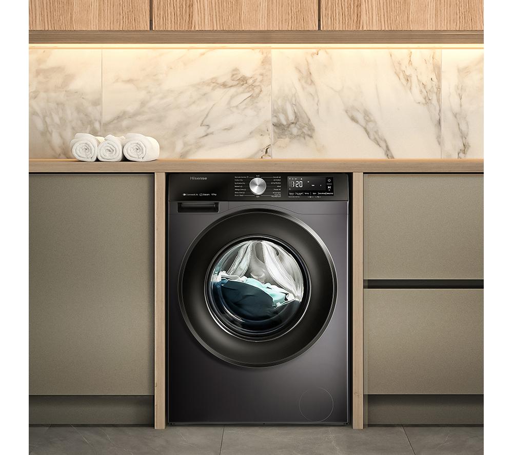 HISENSE 3S Series WD3S8043BB3 WiFi-enabled 8 kg Washer Dryer - Black image number 14 of 14