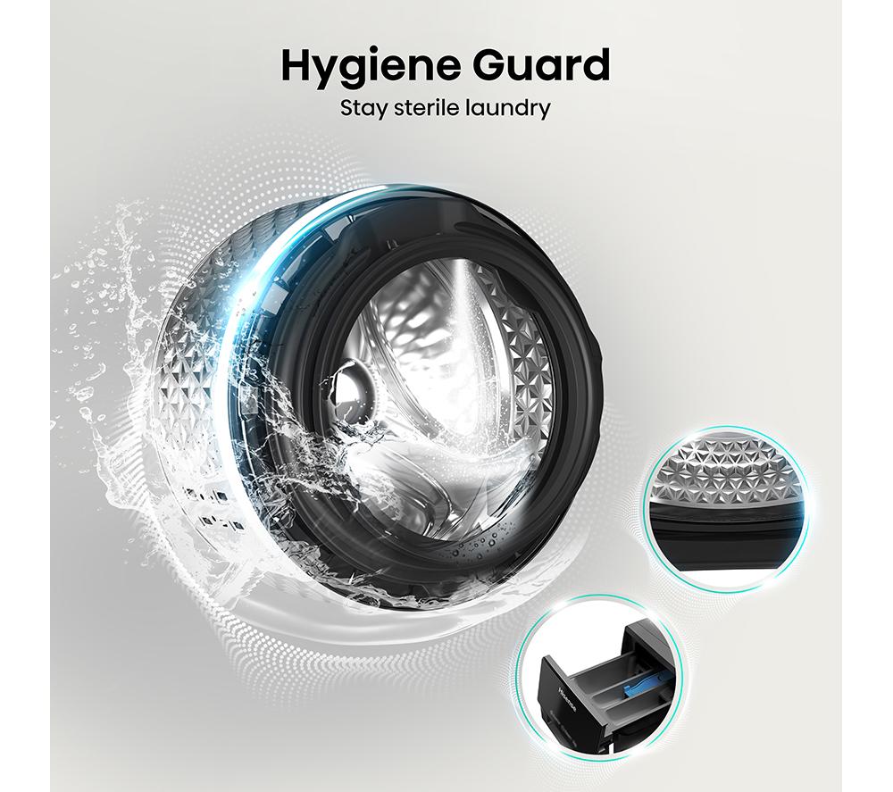 HISENSE 3S Series WF3S8043BB3 WiFi-enabled 8 kg 1400 Spin Washing Machine - Black image number 8 of 14