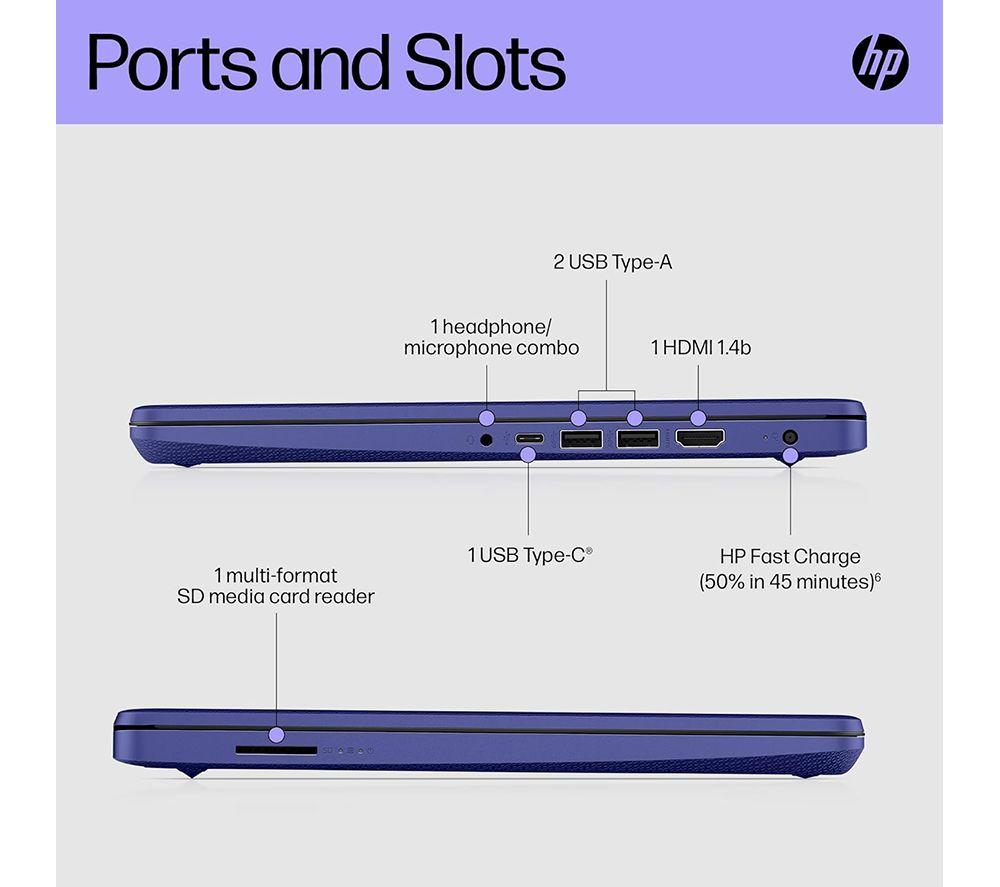 HP Stream 14s-dq0509sa 14" Laptop - Intel® Celeron®, 128 GB SSD, Blue