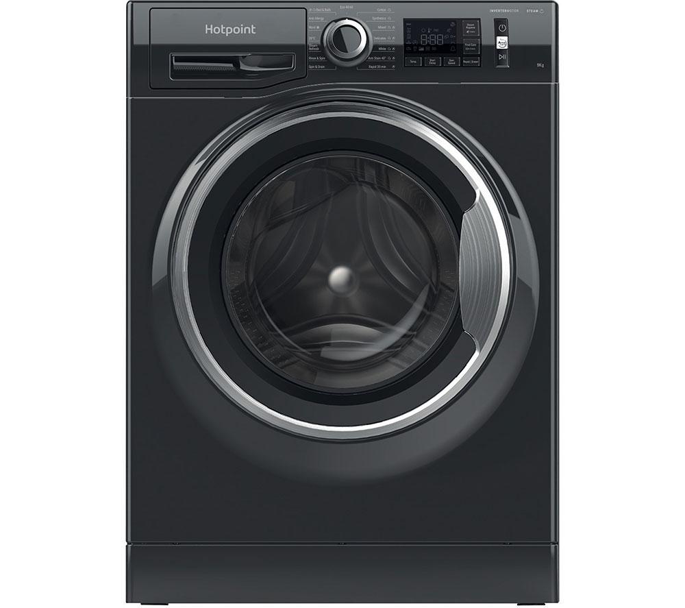 HOTPOINT ActiveCare NM11 948 BC A UK 9 kg 1400 Spin Washing Machine – Black, Black