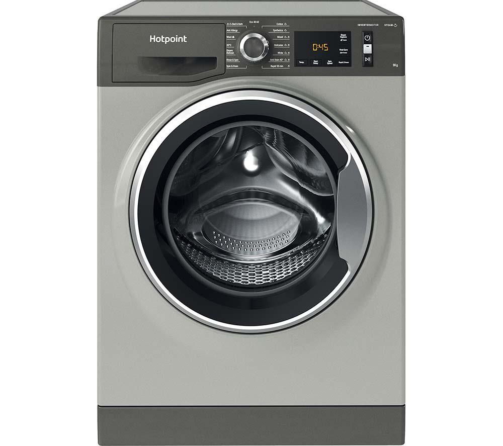 HOTPOINT ActiveCare NM11 948 GC A UK 9 kg 1400 Spin Washing Machine - Graphite, Silver/Grey