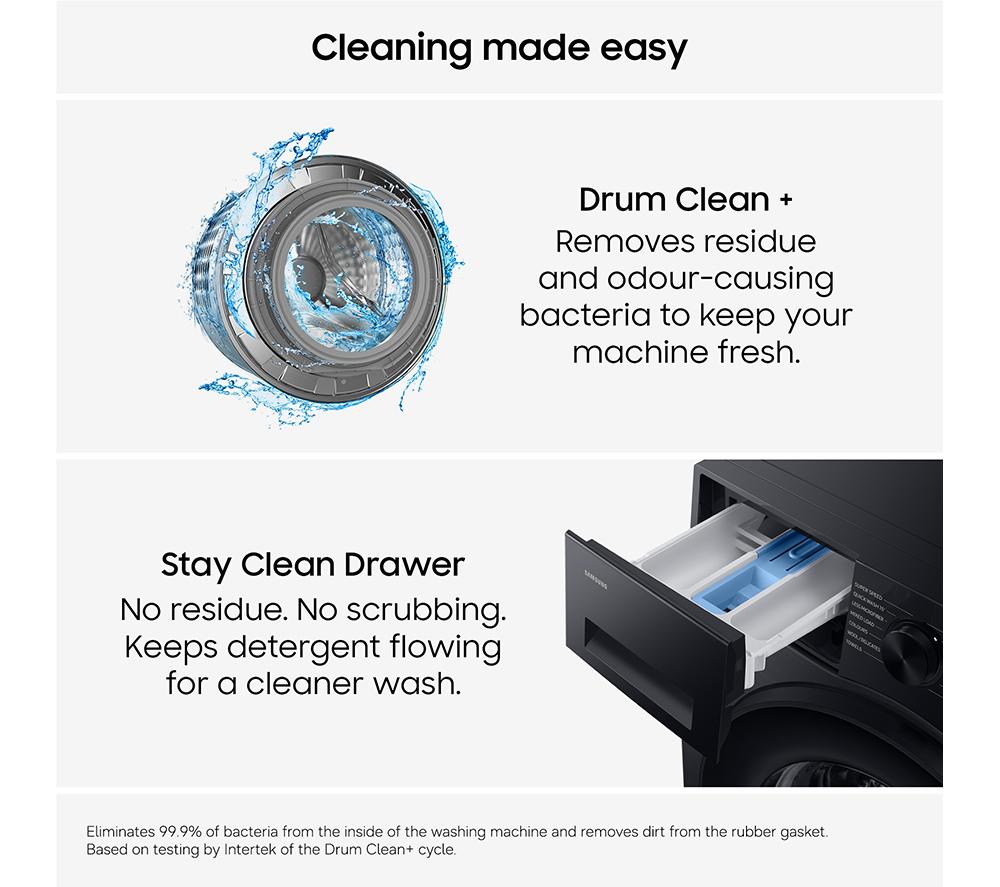 SAMSUNG Series 6 AI Energy WW90DG6U25LBU1 WiFi-enabled 9 kg 1400 Spin Washing Machine - Black image number 9 of 13
