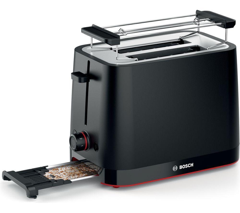 BOSCH MyMoments Delight TAT3M123GB 2-Slice Toaster - Black