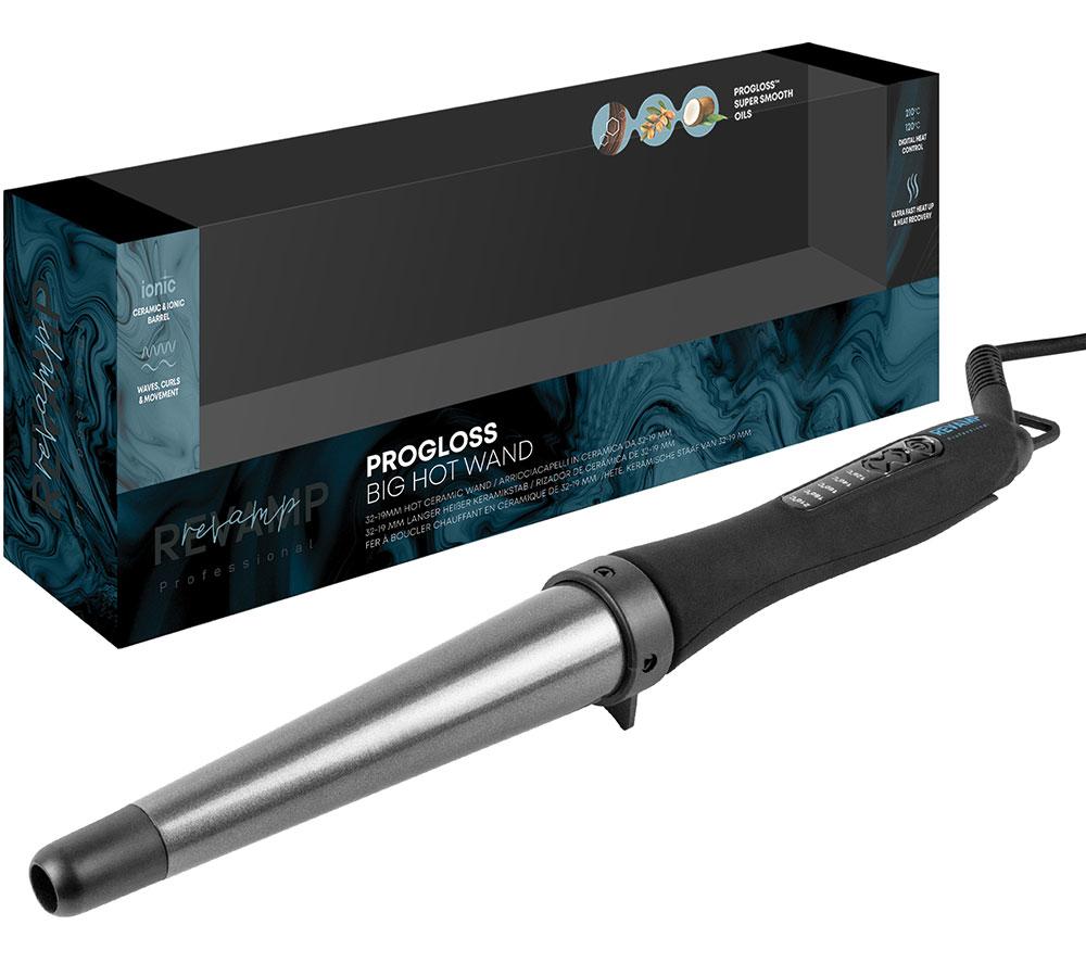 REVAMP Progloss Big Hot Ceramic Wand - Black, Black