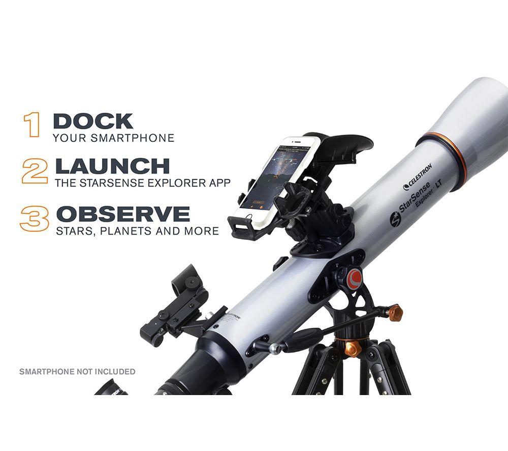 CELESTRON StarSense Explorer LT 70AZ Refractor Telescope - Silver image number 7 of 7