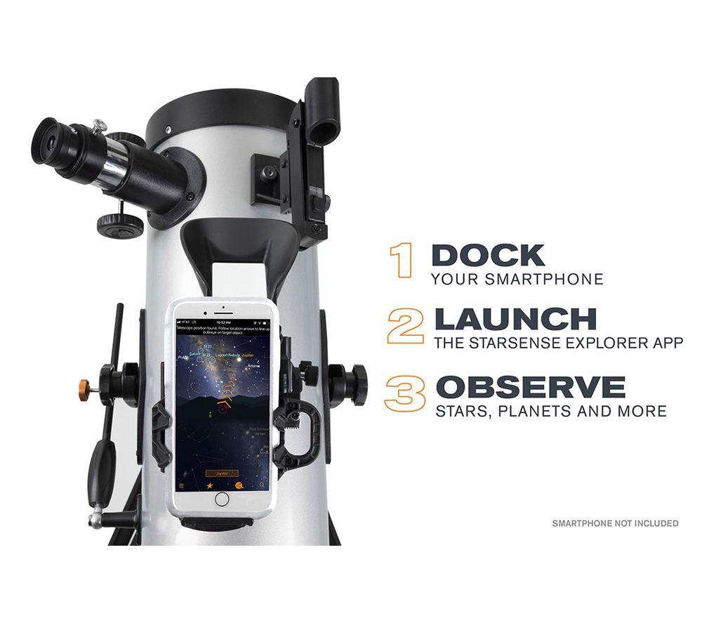 CELESTRON StarSense Explorer LT 114AZ Reflector Telescope - Silver image number 12 of 13