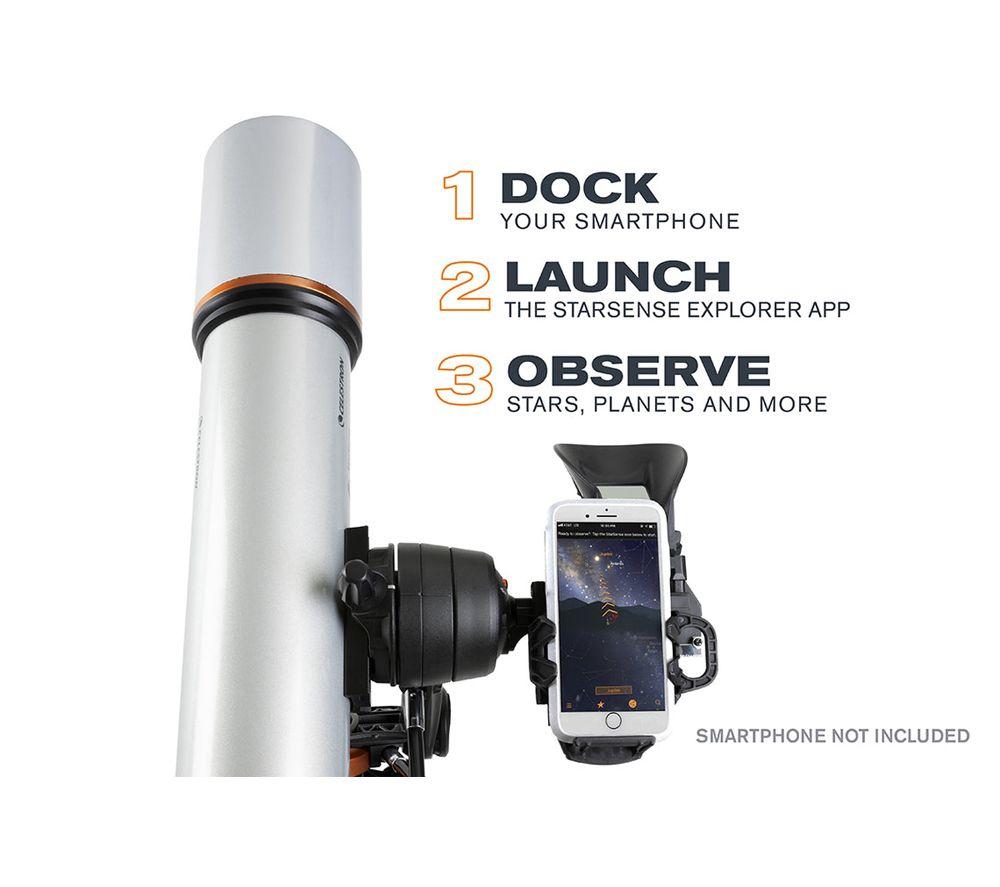 CELESTRON StarSense Explorer DX 102AZ Refractor Telescope - Silver image number 12 of 13
