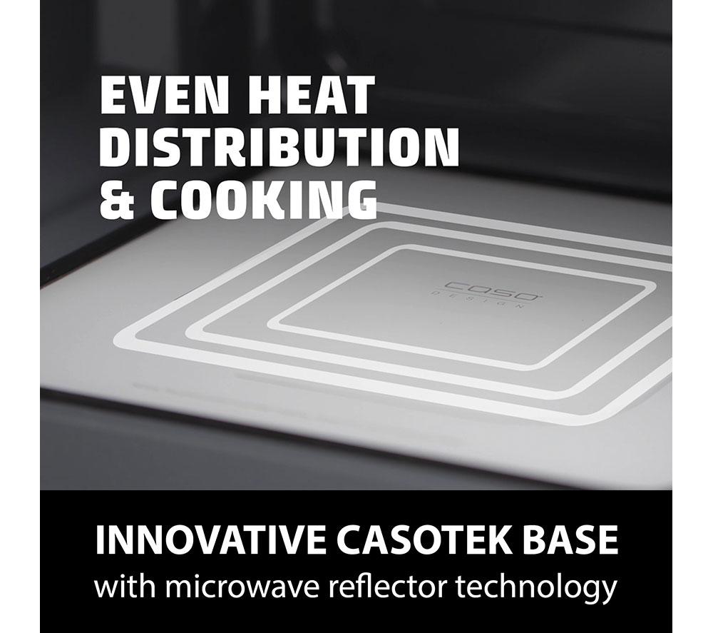 CASO MG 20 Ecostyle Ceramic Microwave with Grill - Silver image number 2 of 8