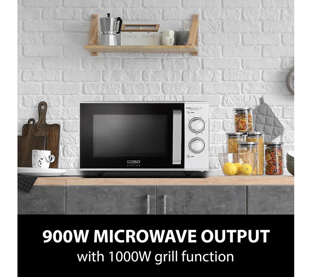 CASO MG 25 Ecostyle Ceramic Microwave with Grill - Silver image number 4 of 8
