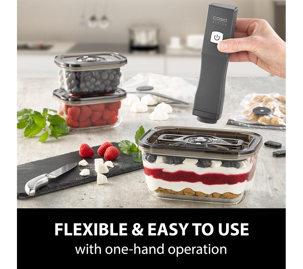 CASO Vacu OneTouch Eco-Set Vacuum Sealer - Black image number 3 of 9