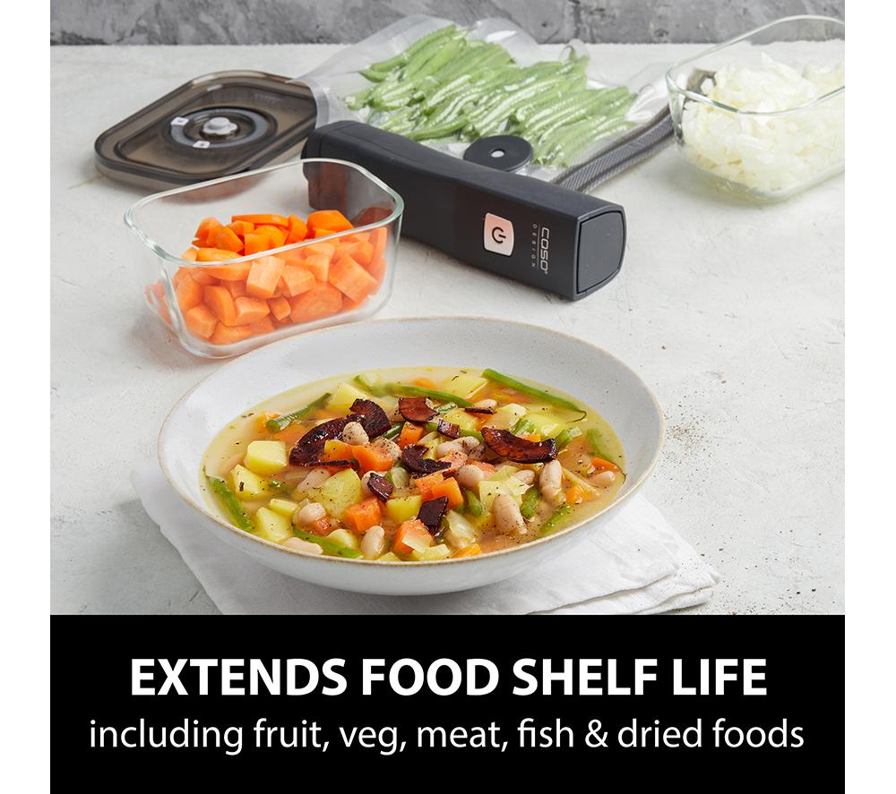 CASO Vacu OneTouch Eco-Set Vacuum Sealer - Black image number 4 of 9