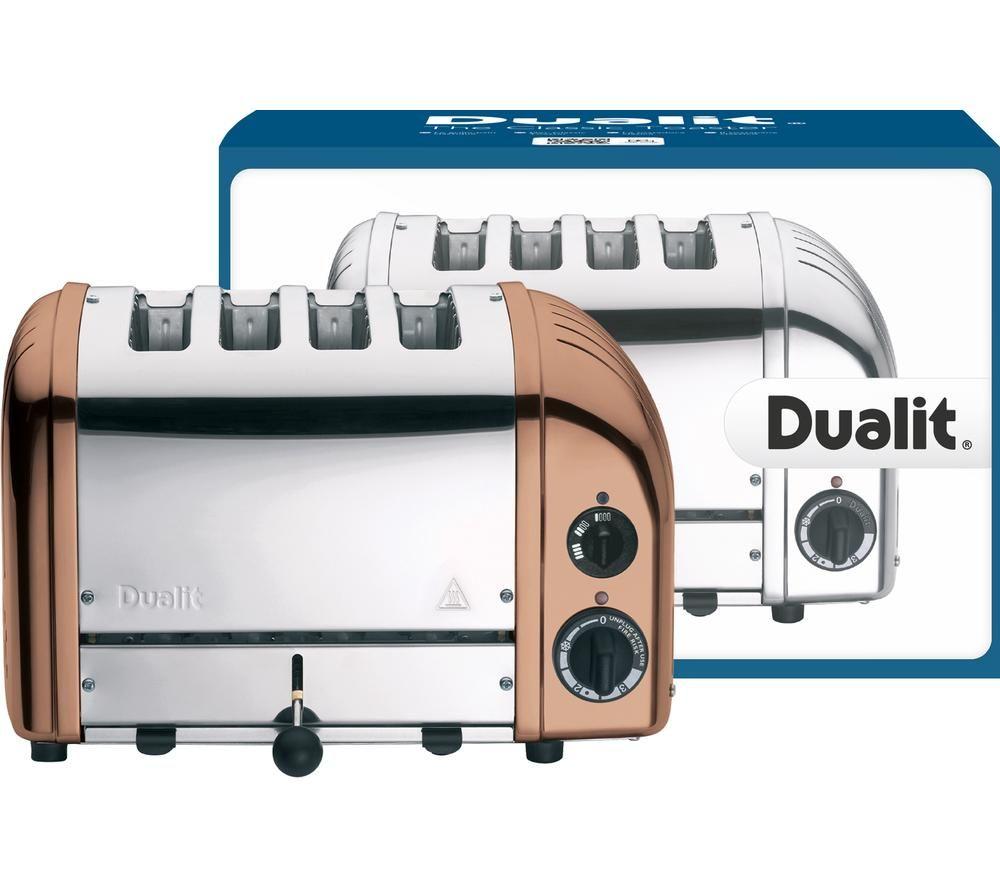 DUALIT Classic 4-Slice Toaster - Copper & Silver image number 3 of 3