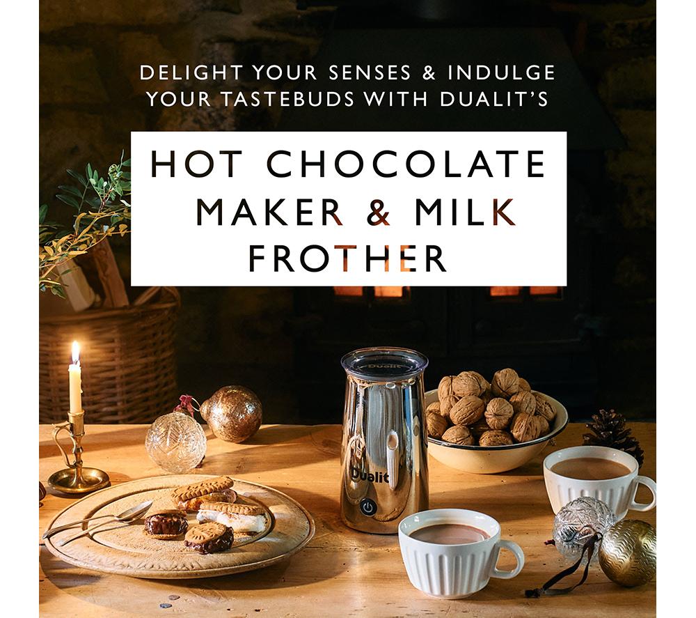 DUALIT 84143 Hot Chocolate Maker & Milk Frother - Chrome image number 2 of 14