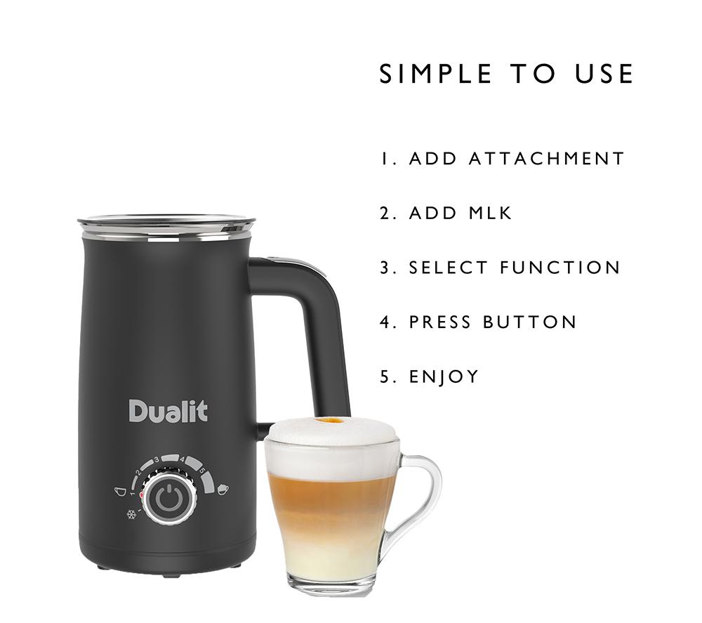 DUALIT 84150 Electric Milk Frother Max - Black image number 11 of 14