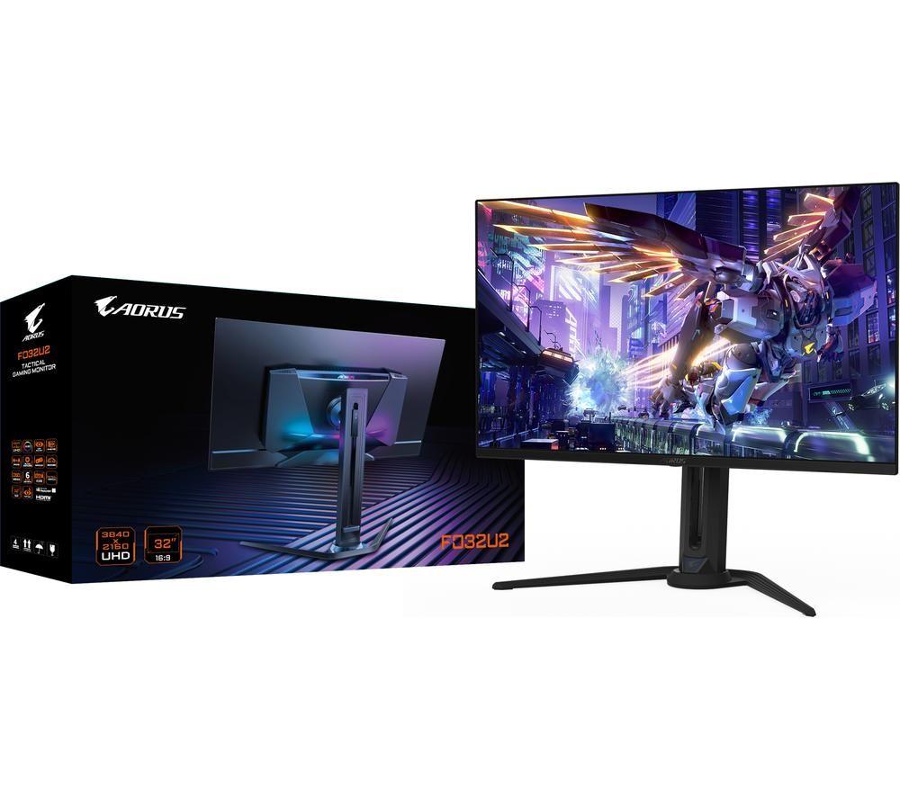 GIGABYTE AORUS FO32U2 4K Ultra HD 32" QD-OLED Gaming Monitor - Black image number 11 of 11