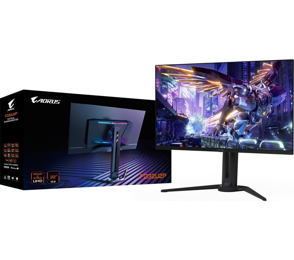 GIGABYTE AORUS FO32U2P 4K Ultra HD 32" QD-OLED Gaming Monitor - Black image number 11 of 11
