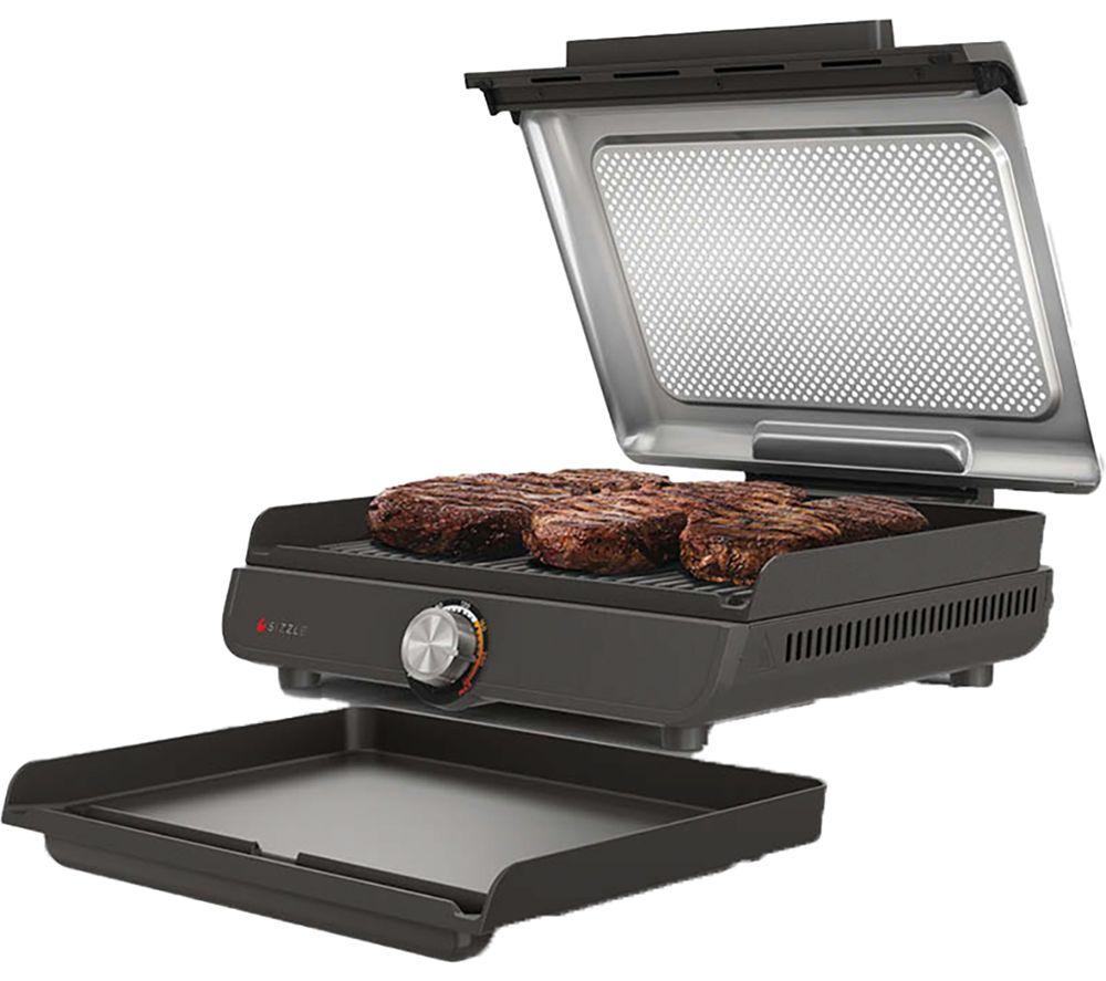 NINJA Sizzle GR101UK Indoor Grill Flat Plate Grey