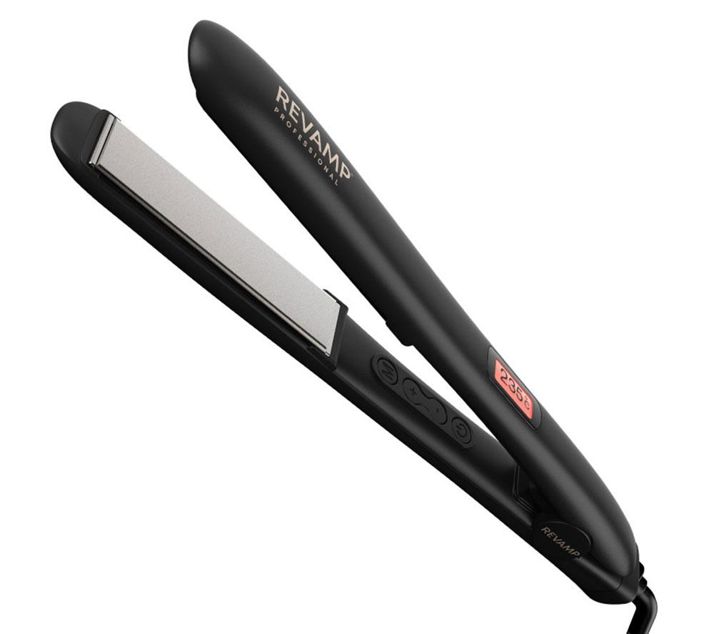 REVAMP Progloss Digital Ceramic Hair Straightener - Black image number 8 of 8