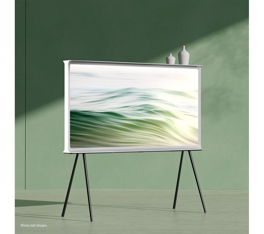 SAMSUNG The Serif QE65LS01DAUXXU 65" Smart 4K Ultra HD HDR QLED TV with Bixby & Amazon Alexa - Cloud White image number 3 of 13