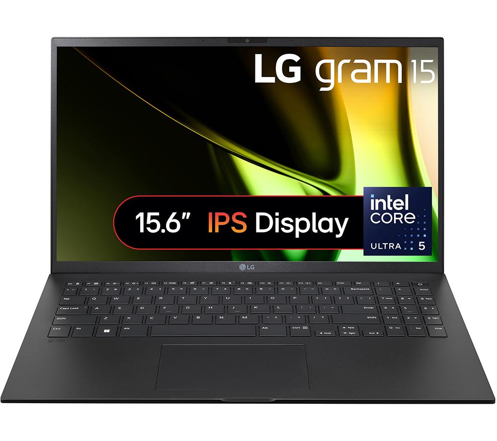 LG gram 15 15Z90S-G.AA55A1 15.6" Laptop - Intel Core Ultra 5, 512 GB SSD, Black