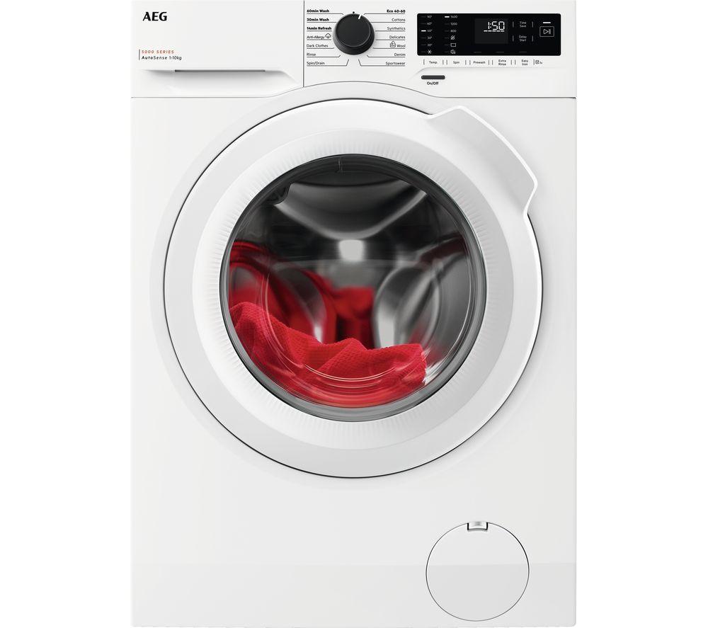AEG LFX50142B 10 kg 1400 Spin Washing Machine – White, White