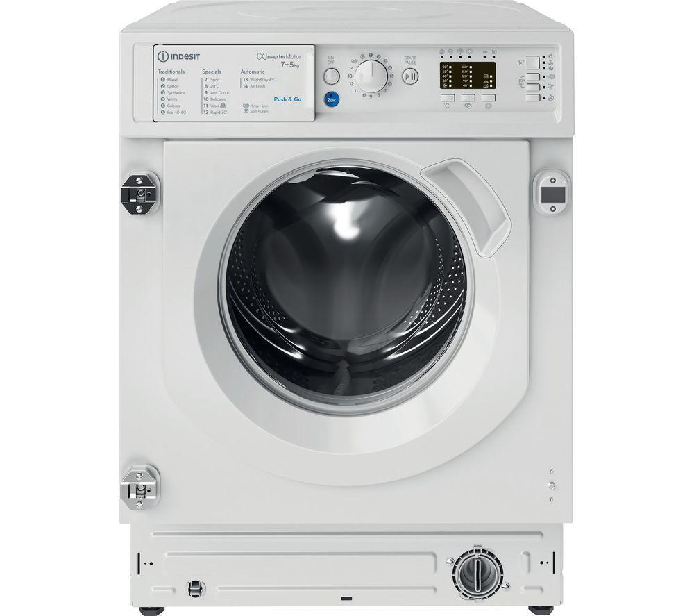 INDESIT Push&Go BI WDIL 75148 UK Integrated 7 kg Washer Dryer