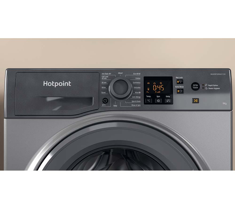 HOTPOINT Anti-stain NSWR 946 GK UK 9 kg 1400 Spin Washing Machine - Graphite image number 3 of 13